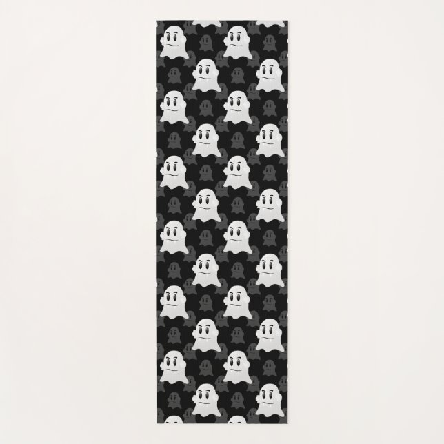 Cute Ghost Blob Design  Yoga Mat (Front)