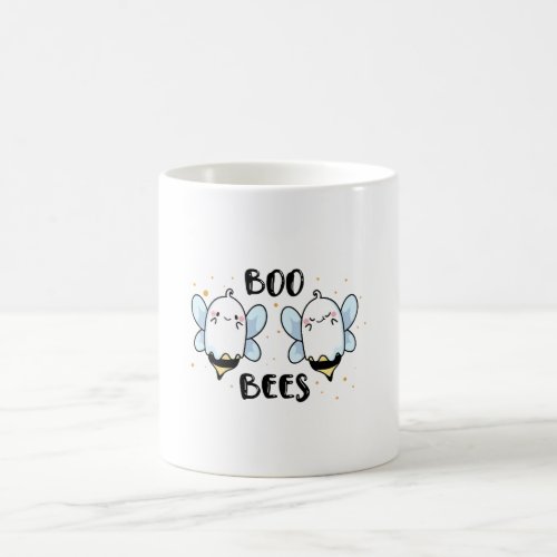 Cute Ghost Boo Bees _ Funny Halloween on white Coffee Mug