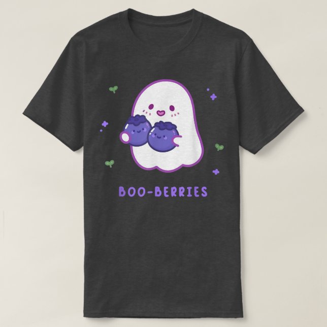 Cute ghost Boo berries  T-Shirt (Design Front)