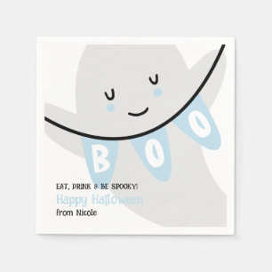 CUTE GHOST BOO HALLOWEEN KIDS TREAT NAPKINS