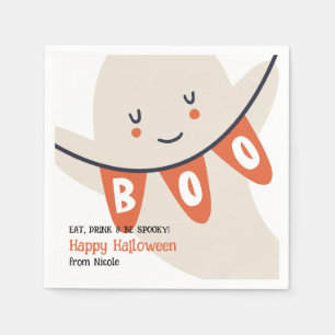 CUTE GHOST BOO HALLOWEEN KIDS TREAT NAPKINS