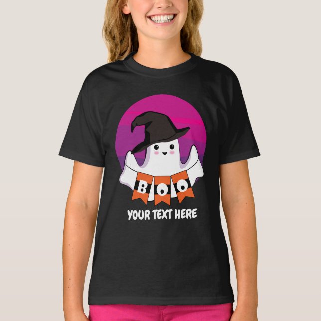 Cute Ghost Boo T-Shirt (Front)