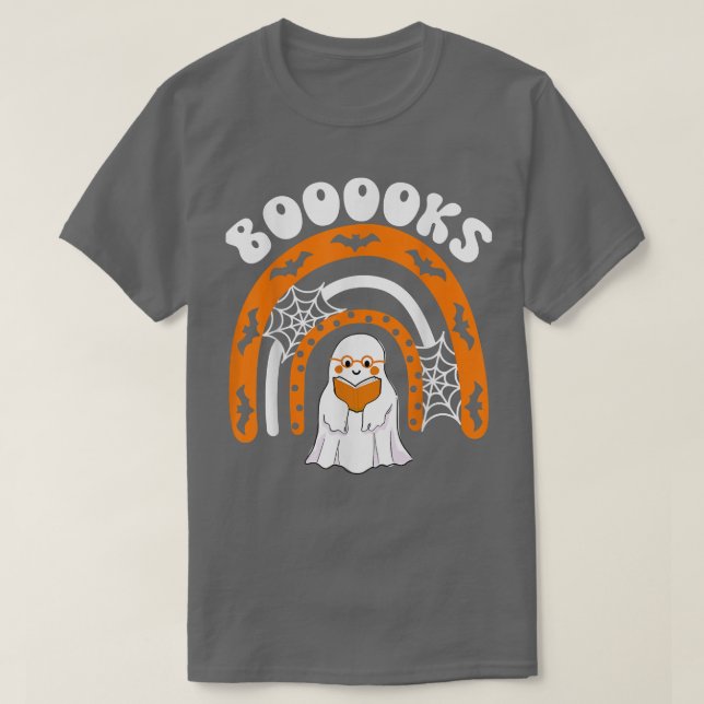 Cute Ghost Book Rainbow Reading Top Teacher Booook (Design Front)