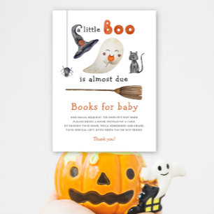 Cute ghost - books for baby ticket enclosure card