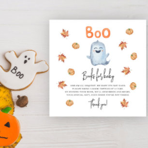 Cute ghost - books for baby ticket enclosure card