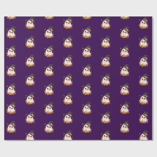 Cute Ghost Character Wrapping Paper