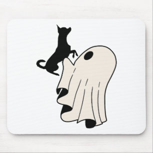 Cute Ghost Chihuahua Lover Mouse Pad