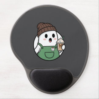 Cute Ghost Coffee Gel Mousepad