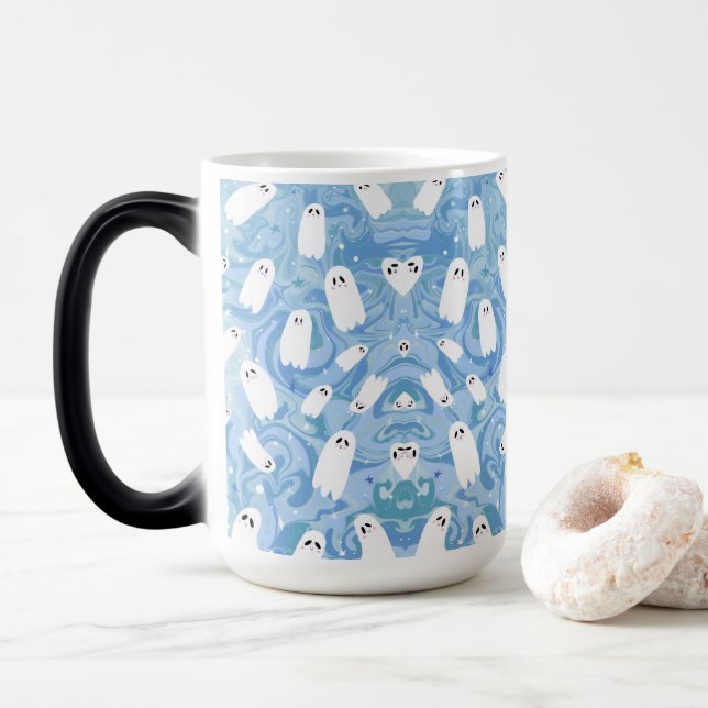 CUTE GHOST COLOR MORPH MUG  (With Donut)