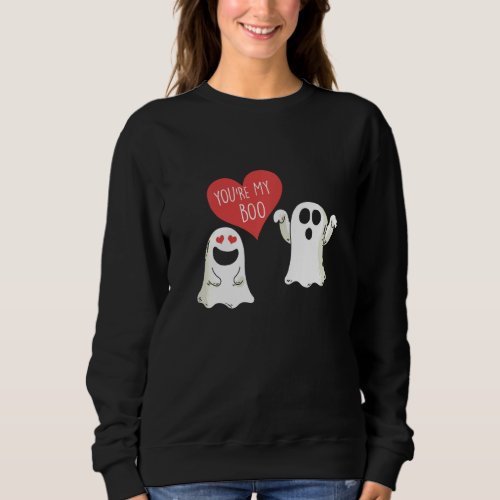 Cute Ghost Couple Boo To You Halloween Party Your Sweatshirt
