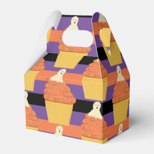Cute Ghost Cupcake Halloween Party Favor Box