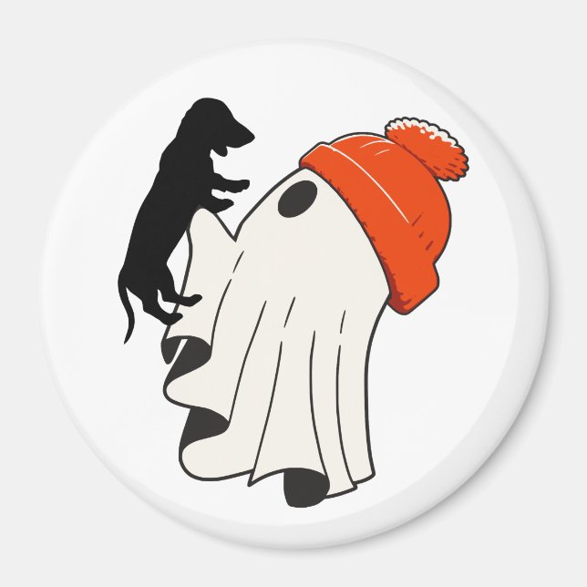 Cute Ghost Dachshund Lover  Magnet (Front)