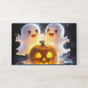 Cute Ghost Family Halloween Pumpkin Spooky Night HP Laptop Skin