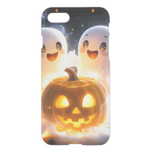 Cute Ghost Family Halloween Pumpkin Spooky Night iPhone SE/8/7 Case