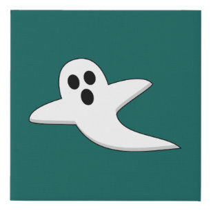 Cute Ghost Faux Canvas Print