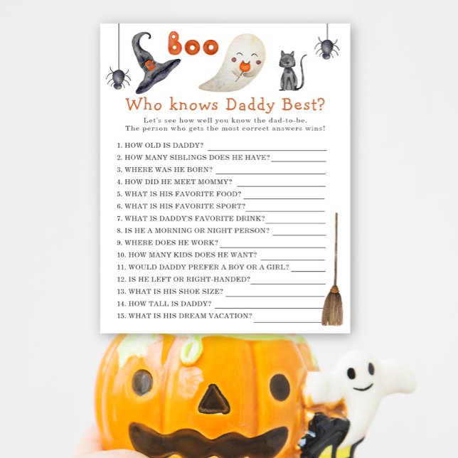 Cute ghost -  Game Who knows daddy best (Creator Uploaded)