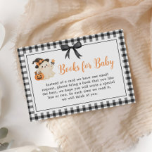 Cute  Ghost Halloween Baby Shower Books for Baby