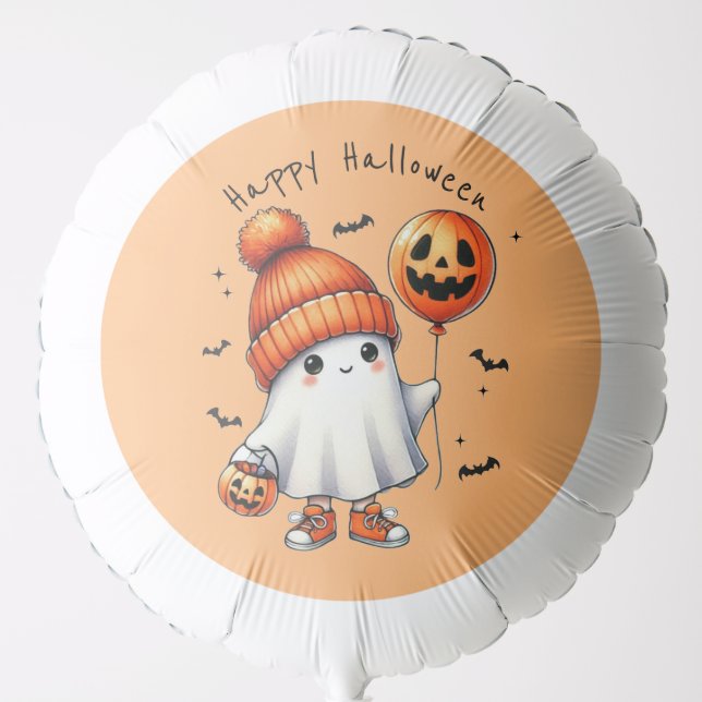 Cute Ghost Halloween Balloon (Front)
