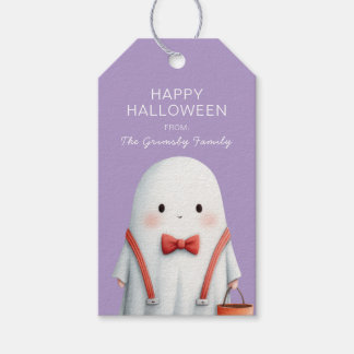 Cute Ghost Halloween Favor Gift Tags