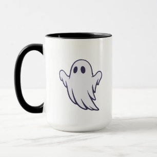 Cute Ghost Halloween Mug Design