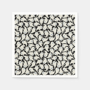 Cute Ghost Halloween paper napkins. Spooky Ghost Napkins