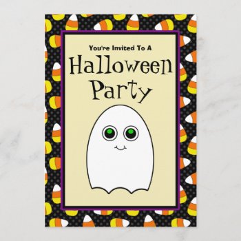 Cute Ghost Halloween Party Invitations by mariannegilliand at Zazzle