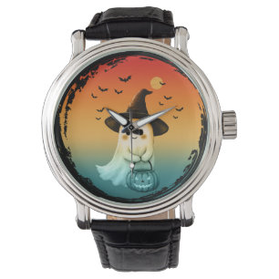 cute ghost halloween pumpkin fall autumn season watch