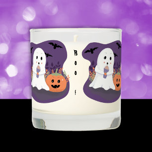 Cute Ghost Halloween Scented Jar Candle