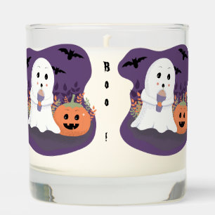 Cute Ghost Halloween Scented Jar Candle