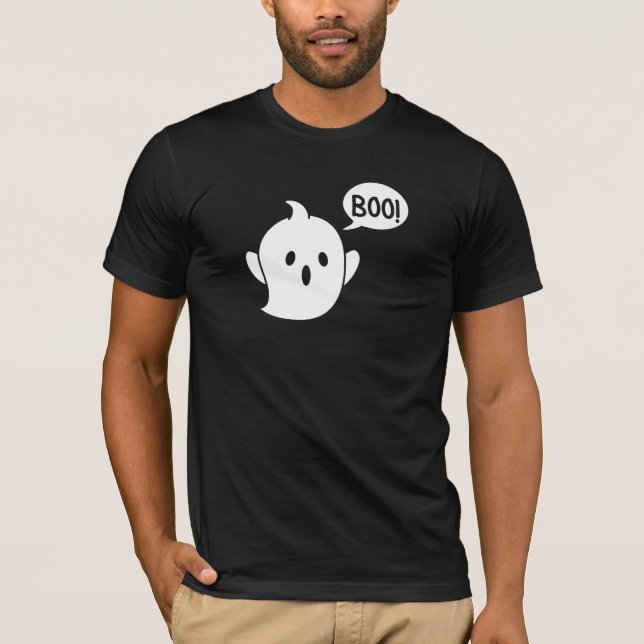 Cute Ghost Halloween T-Shirt (Front)