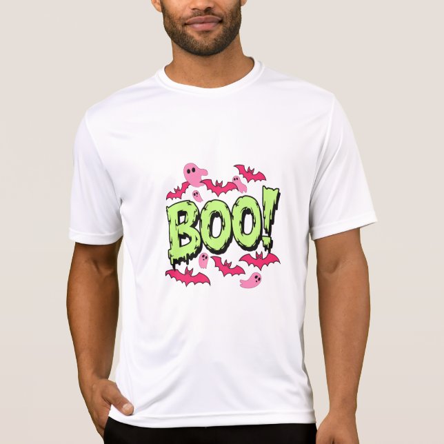 Cute Ghost Halloween T-Shirt (Front)