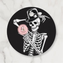 Cute Ghost Halloween Thank You Favor Tags