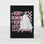 Cute Ghost Halloween Very Demure Very Cutesy Very  Card