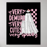 Cute Ghost Halloween Very Demure Very Cutesy Very  Poster