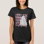 Cute Ghost Halloween Very Demure Very Cutesy Very  T-Shirt