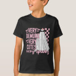 Cute Ghost Halloween Very Demure Very Cutesy Very  T-Shirt