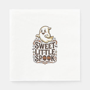 Cute Ghost Halloween Vintage Spooky Shirt_1 Napkins