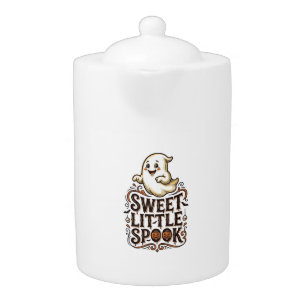Cute Ghost Halloween Vintage Spooky Shirt_1 Teapot