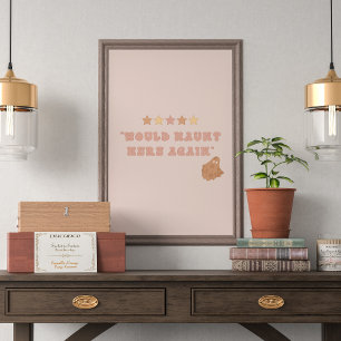 Cute Ghost Halloween Wall Art Poster