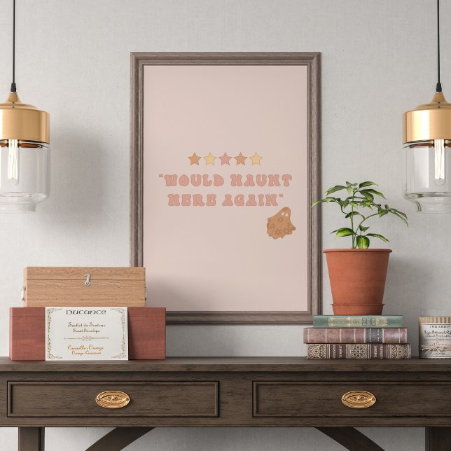 Cute Ghost Halloween Wall Art Poster (Creator Uploaded)