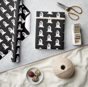 Cute Ghost Halloween Wrapping Paper
