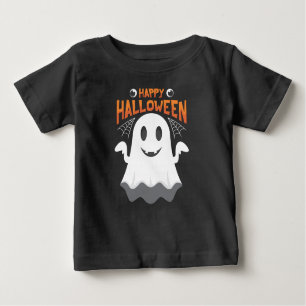 Cute Ghost Happy Halloween  Baby T-Shirt