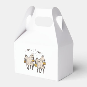 Cute Ghost Horses Halloween Trick or Treat Favor Boxes