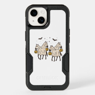 Cute Ghost Horses Halloween Trick or Treat  OtterBox iPhone 14 Case