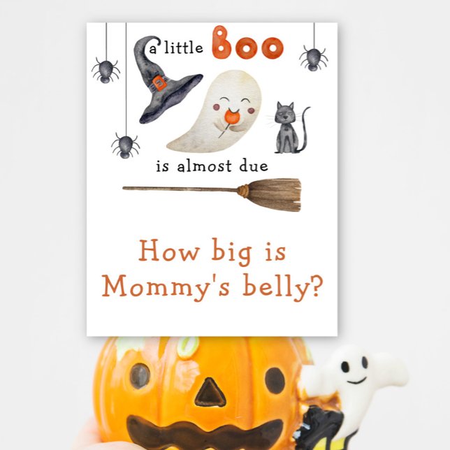 Cute ghost - How big is Mommy's belly Poster (Creator Uploaded)