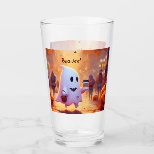 Cute ghost hurry to the party Mug Glass