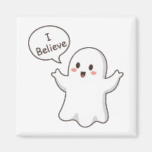 Cute Ghost I Believe Cartoon