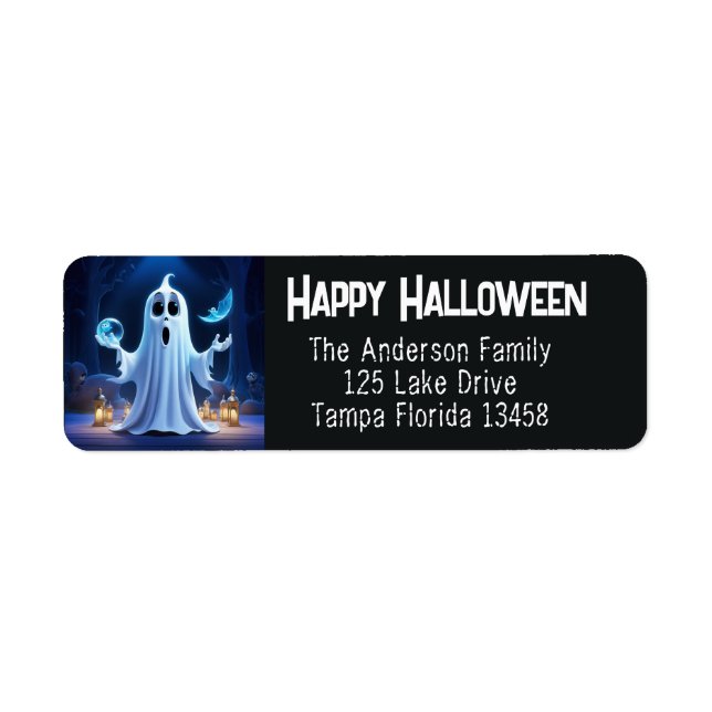 Cute Ghost  Label (Front)