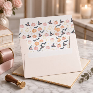 Cute Ghost Little Boo is Almost Due Baby Shower Envelope