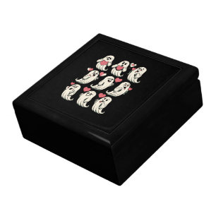 Cute Ghost Lover Heart Valentines Day Funny Couple Gift Box